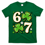 Lucky 67 Shamrock Six Seven 6-7 Meme T-Shirt