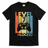 Level 7 Unlocked Funny Video Gamer 7th Birthday Gift T-Shirt