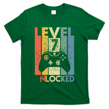 Level 7 Unlocked Funny Video Gamer 7th Birthday Gift T-Shirt