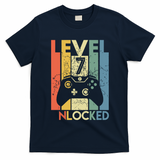 Level 7 Unlocked Funny Video Gamer 7th Birthday Gift T-Shirt