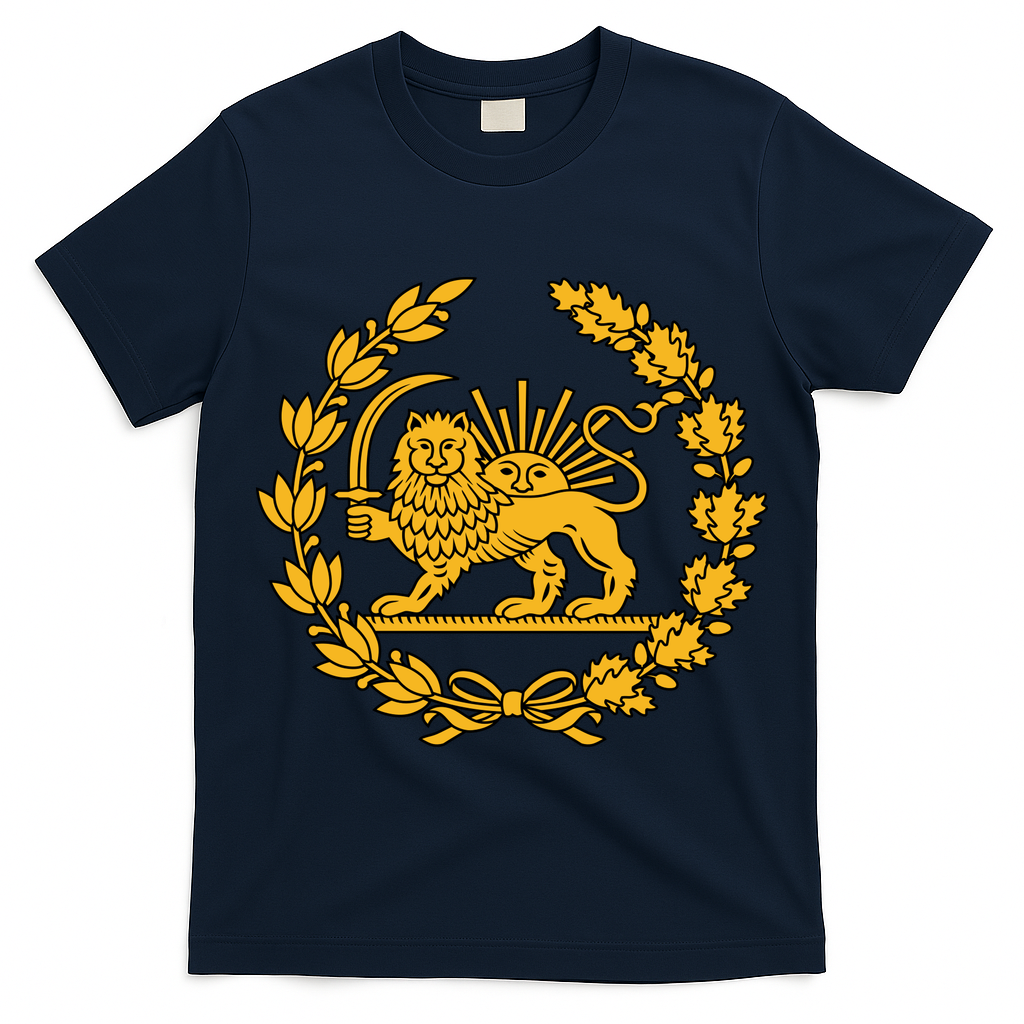 Lion And Sun Emblem Of Persia Iran Shir-o-Khoshid T-Shirt