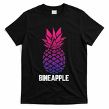 LGBTQ BiSexual Pineapple Tropical Summer Cool Pride Gifts T-Shirt - Black