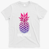 LGBTQ BiSexual Pineapple Tropical Summer Cool Pride Gifts T-Shirt - White