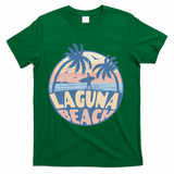 Laguna California Beach Surf Summer Vacation Vintage T-Shirt - Green