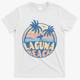 Laguna California Beach Surf Summer Vacation Vintage T-Shirt - White