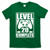 Level 20 Complete Gaming 20th Birthday T-Shirt