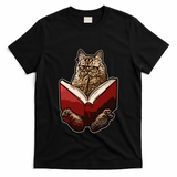 Lucky Cats Reading Books Kitty Dance Meow Funny Pet Animal Gift T-Shirt