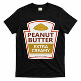 Lazy Costume S Peanut Butter Extra Creamy For Halloween T-Shirt - Black