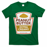 Lazy Costume S Peanut Butter Extra Creamy For Halloween T-Shirt - Irish Green