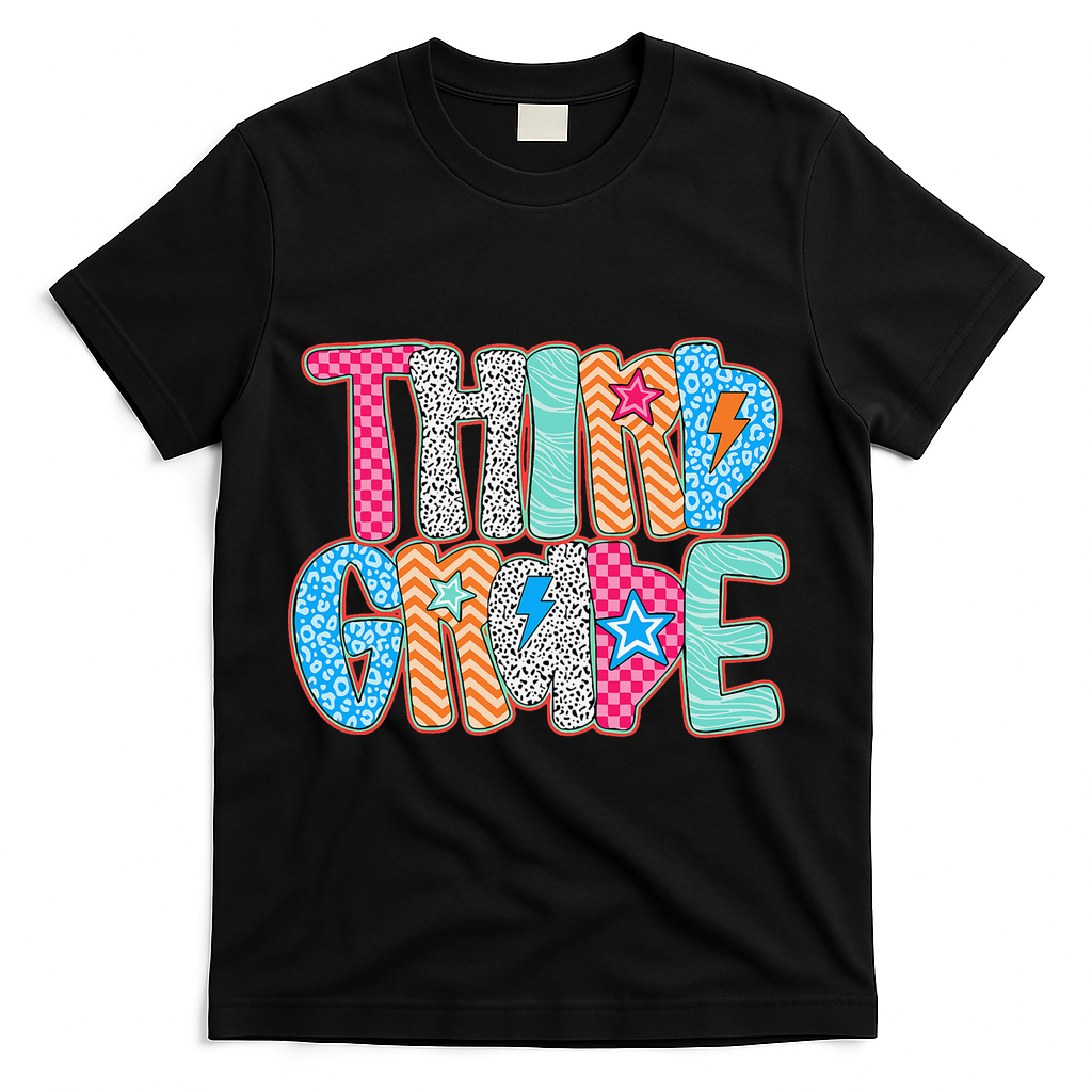 Last Day Of School Third Grade Graduation Teacher Student T-Shirt - Black