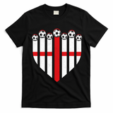 Love England Soccer Flag Fan T-Shirt - Black