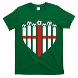 Love England Soccer Flag Fan T-Shirt - Irish Green