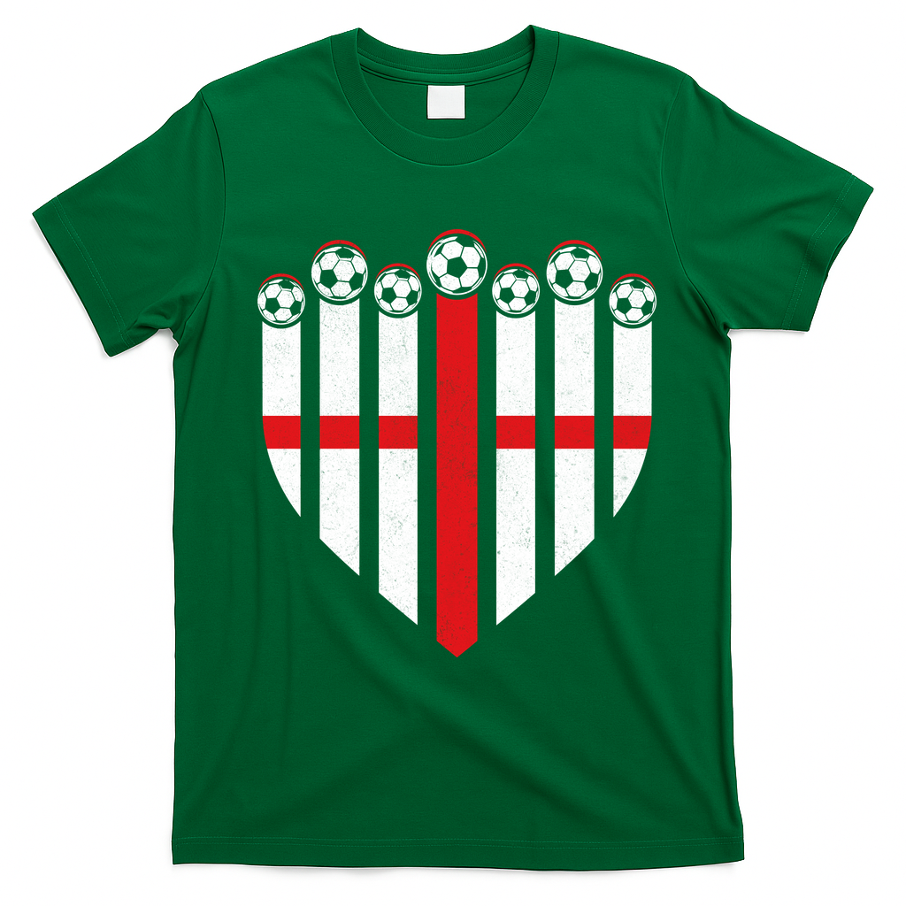 Love England Soccer Flag Fan T-Shirt - Irish Green