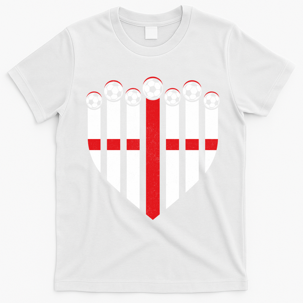 Love England Soccer Flag Fan T-Shirt - White