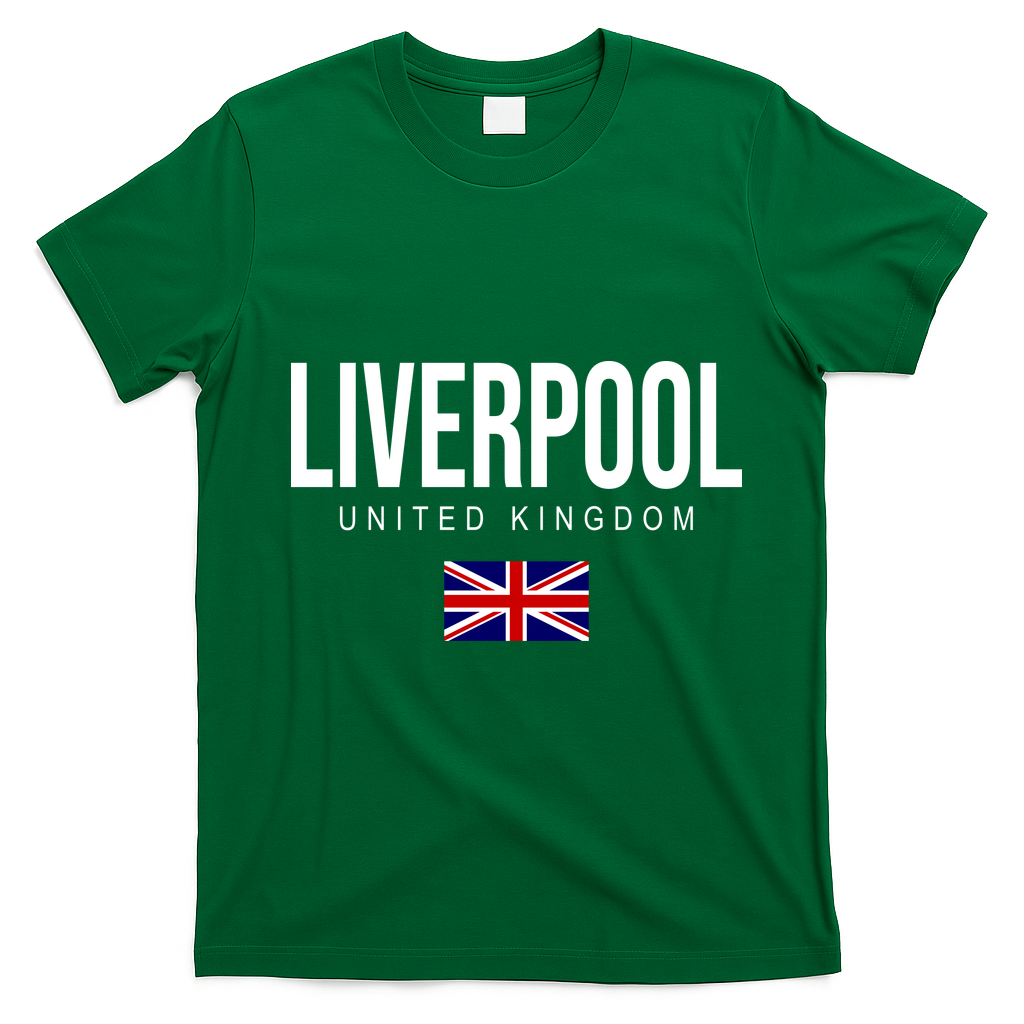 Liverpool England United Kingdom T-Shirt - Irish Green