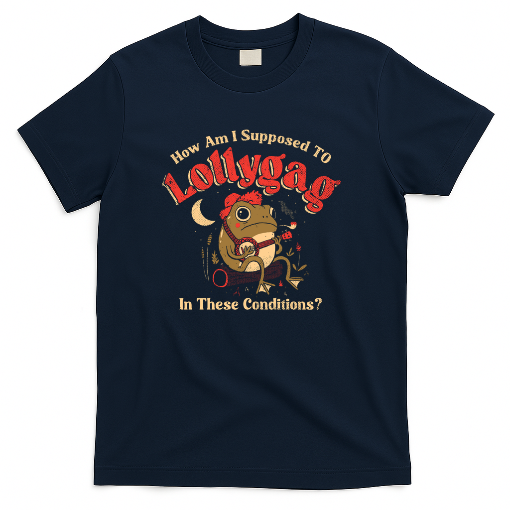 Lollygagging Frog - Navy