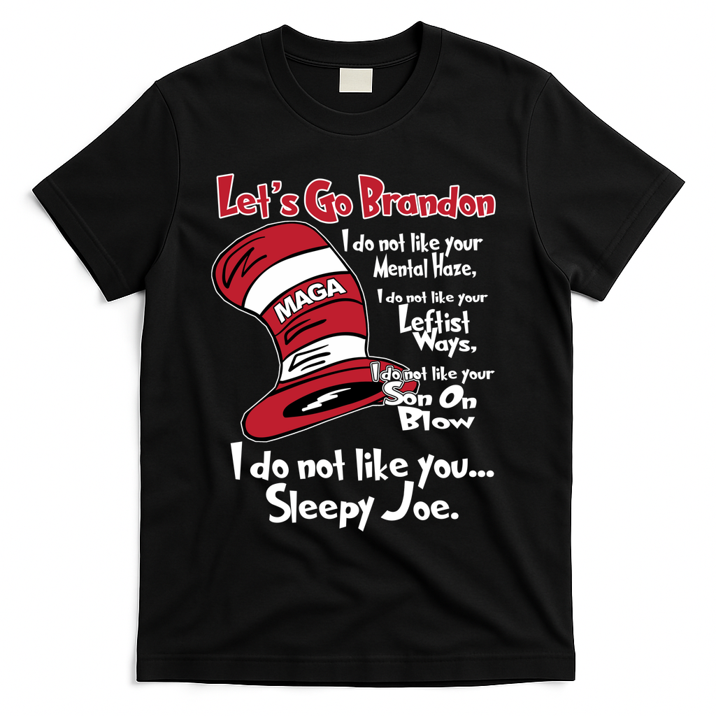 Lets Go Brandon Funny Maga T-Shirt - Black