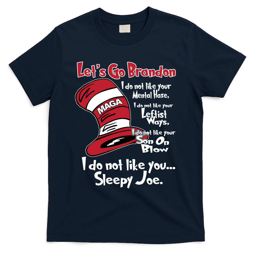 Lets Go Brandon Funny Maga T-Shirt - Navy
