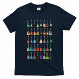 Love Guitar Different Guitars Music Lover Funny Gift T-Shirt
