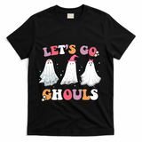 Lets Go Ghouls Cute Halloween Girl Squad T-Shirt - Black