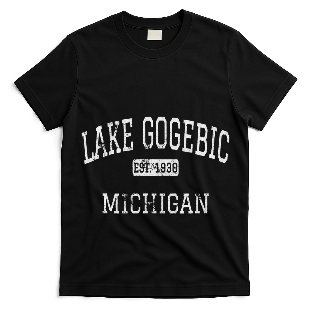 Lake Gogebic Michigan Mi Vintage T-Shirt