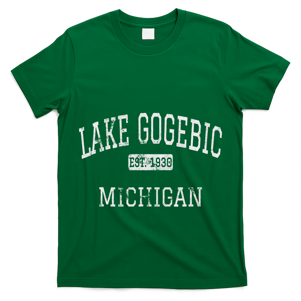 Lake Gogebic Michigan Mi Vintage T-Shirt