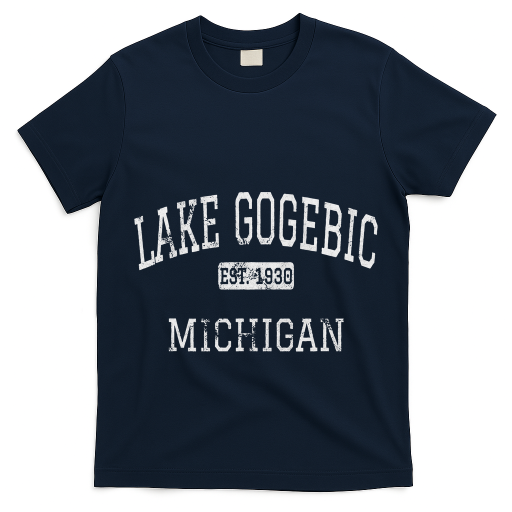 Lake Gogebic Michigan Mi Vintage T-Shirt