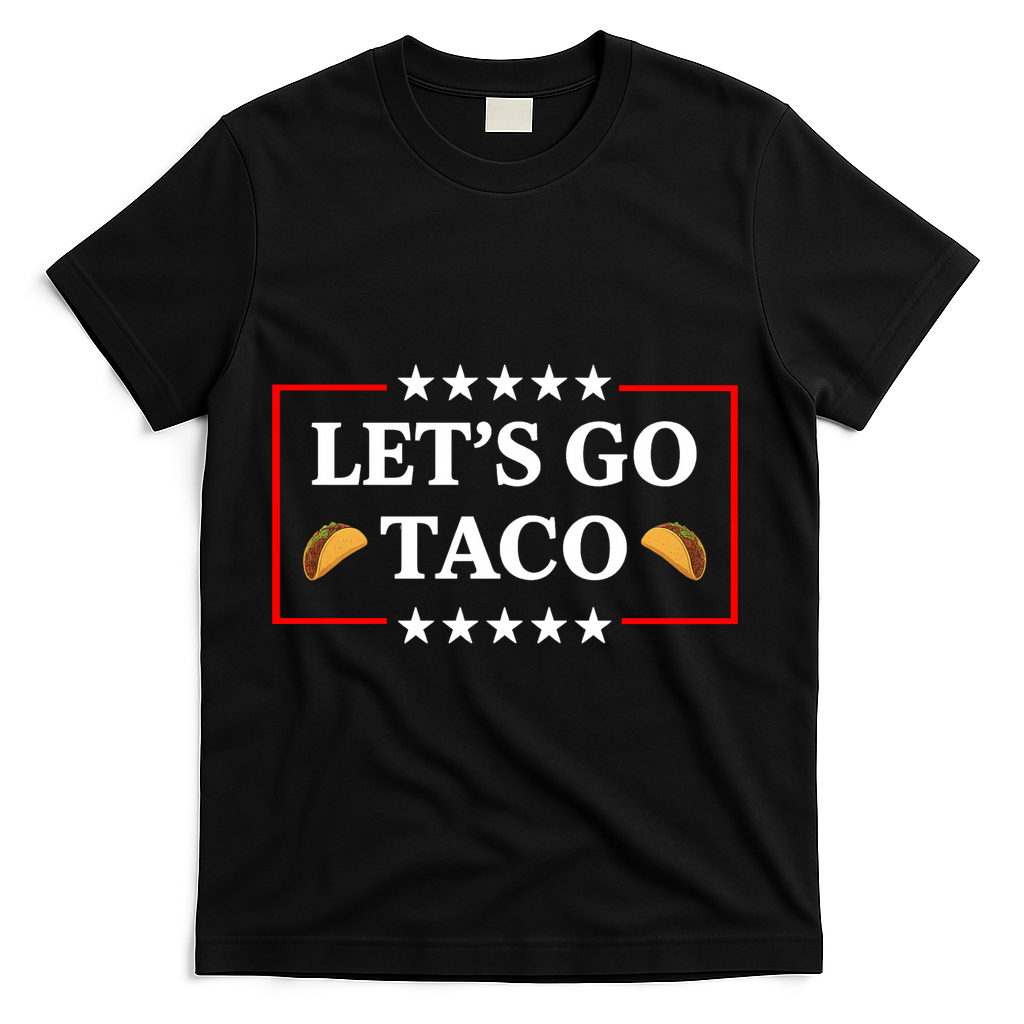 Let's Go Taco Trump T-Shirt - Black