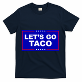 Let's Go Taco Trump Distressed T-Shirt - Navy