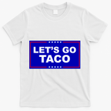 Let's Go Taco Trump Distressed T-Shirt - White