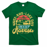 Lake Havasu Arizona Boat Sandbar Party Summer Vacation T-Shirt - Green