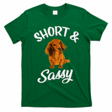 Long Haired Dachshund funny animal lovers T-Shirt - Irish Green