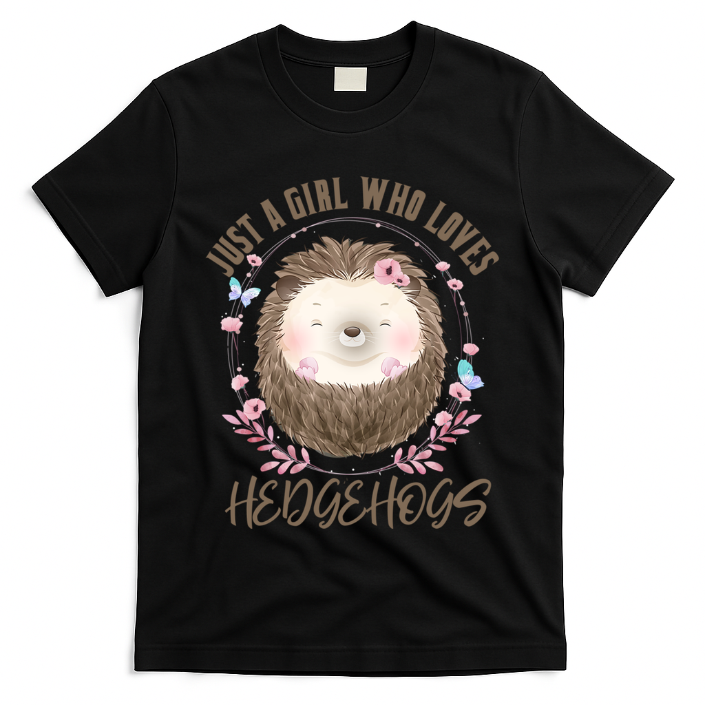 Loves Hedgehogs Forest Animal Cute Hedgehog  T-Shirt