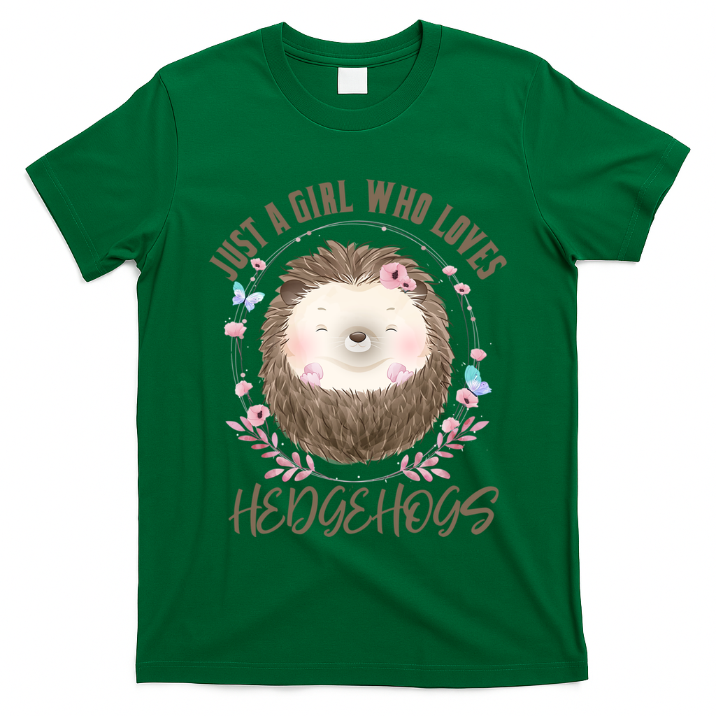 Loves Hedgehogs Forest Animal Cute Hedgehog  T-Shirt