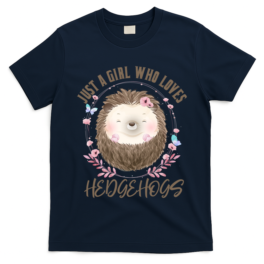 Loves Hedgehogs Forest Animal Cute Hedgehog  T-Shirt