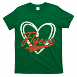 Love Heart Flyers T-Shirt - Green