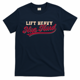 Lift Heavy Nap Hard Vintage Gym Humor - Navy