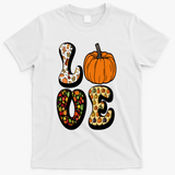 Love Halloween Pumpkin Cute T-Shirt - White