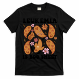Leukemia Is Boo Sheet Leukemia Cancer Awareness T-Shirt - Black
