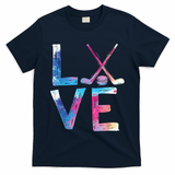 Love Ice Hockey Girls Hockey Gifts Womens Ice Hockey TShirt T-Shirt
