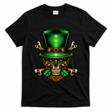 Leprechaun Irish Skull Clover T-Shirt