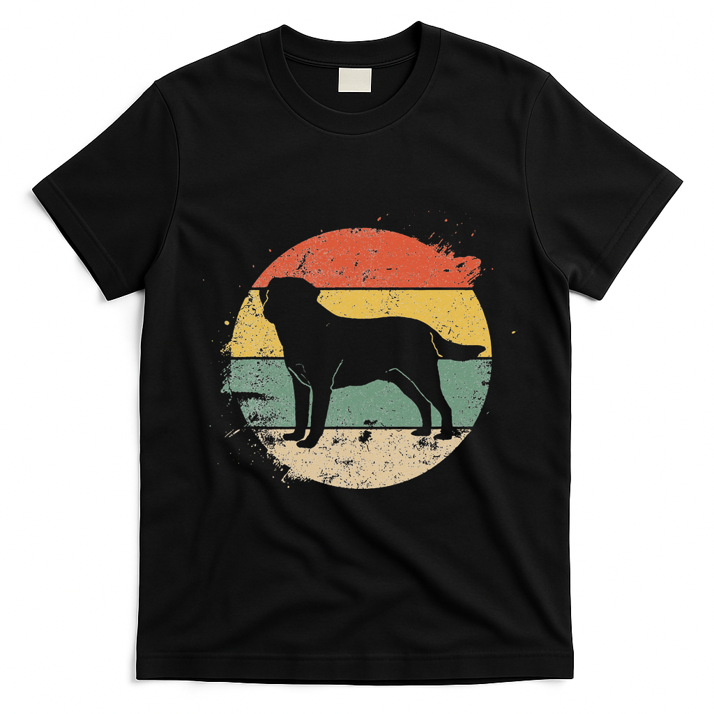 Labrador Lab Dog Yellow Black Labrador Retriever T-Shirt - Black