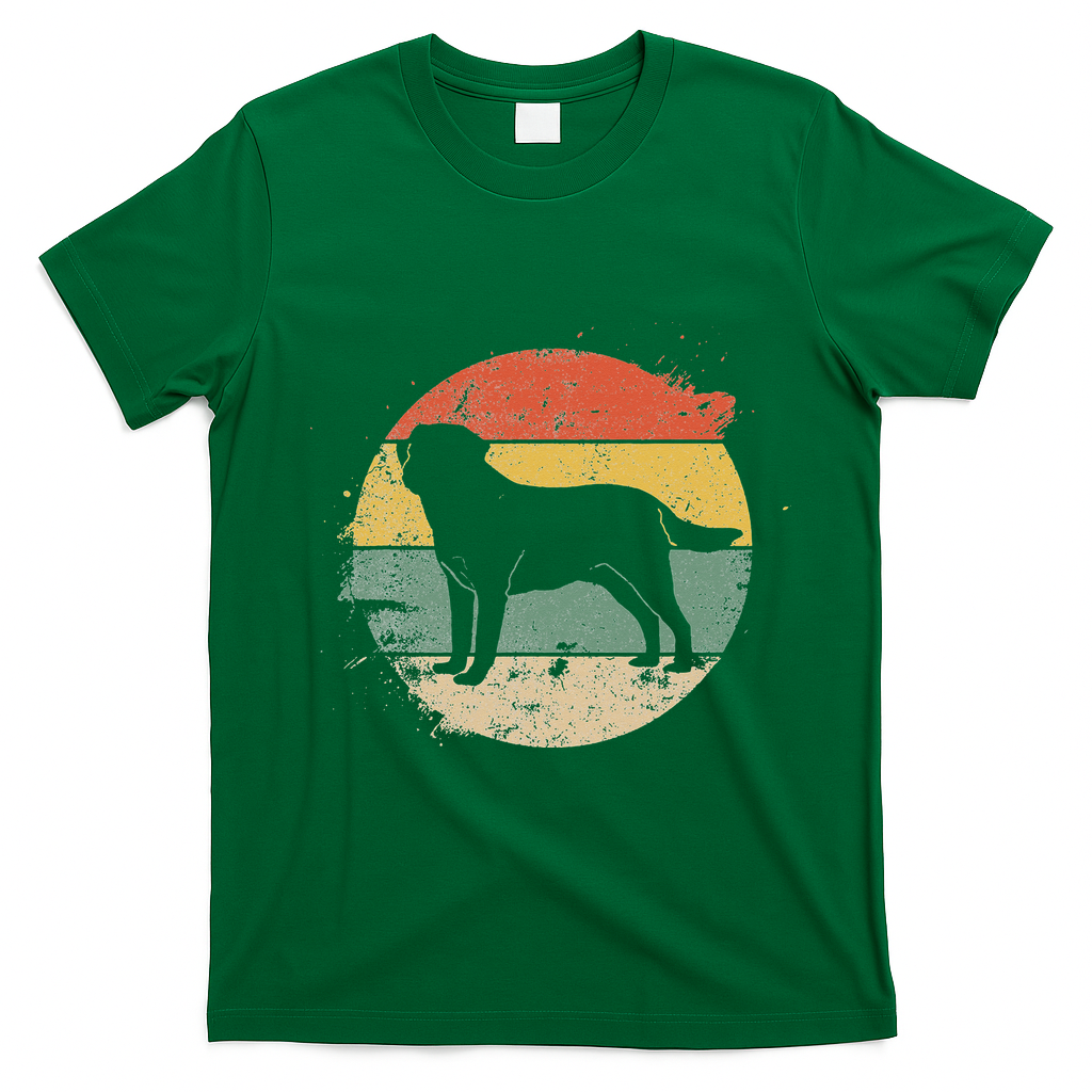 Labrador Lab Dog Yellow Black Labrador Retriever T-Shirt - Irish Green