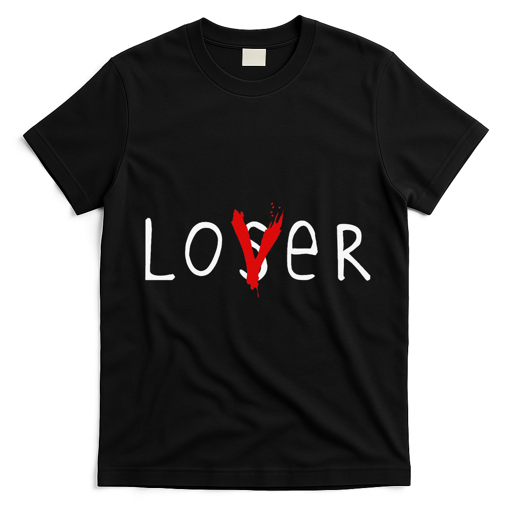 Lover Loser Halloween Horror Club T-Shirt - Black