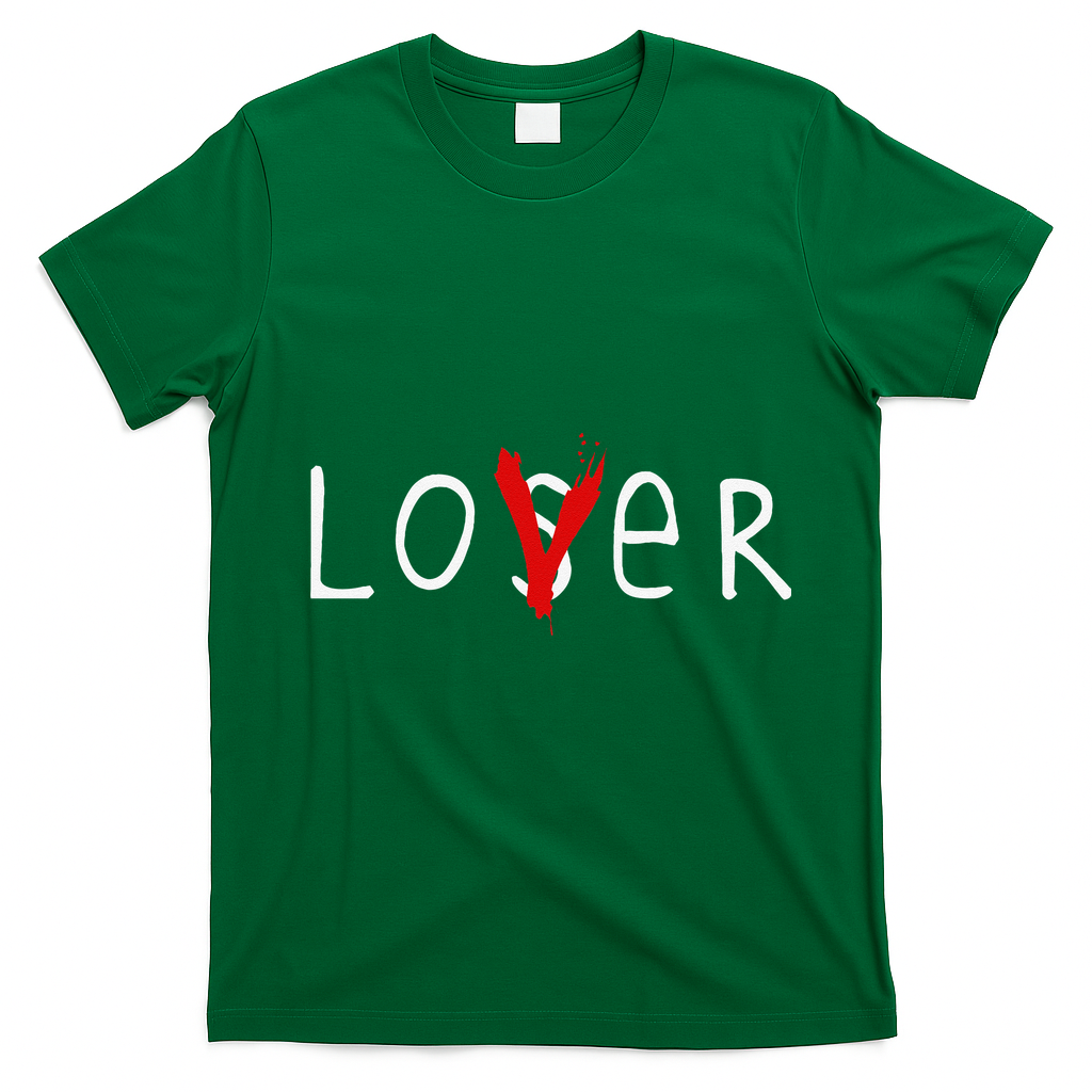 Lover Loser Halloween Horror Club T-Shirt - Irish Green