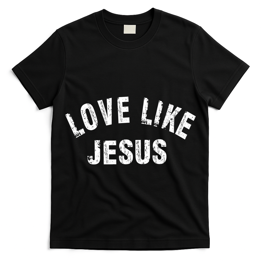 Love Like Jesus, Distressed, Faith, Jesus, Vintage T-Shirt