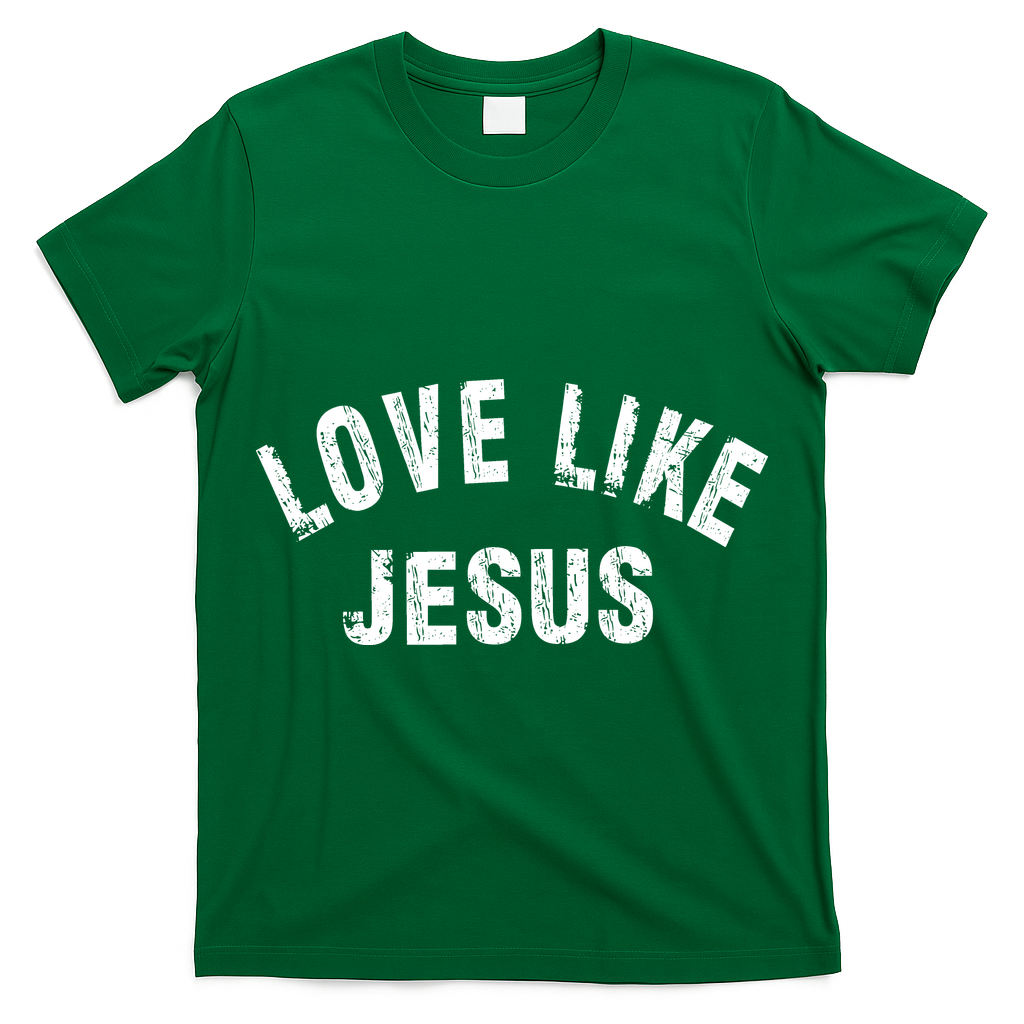 Love Like Jesus, Distressed, Faith, Jesus, Vintage T-Shirt