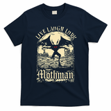 Live. Laugh. Lurk Mothman T-Shirt - Navy Blue
