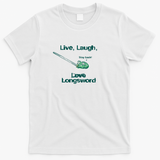 Live Laugh Longsword frog - White