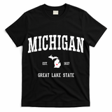 Love Michigan Great Lake State MI Est 1837 Home T-Shirt